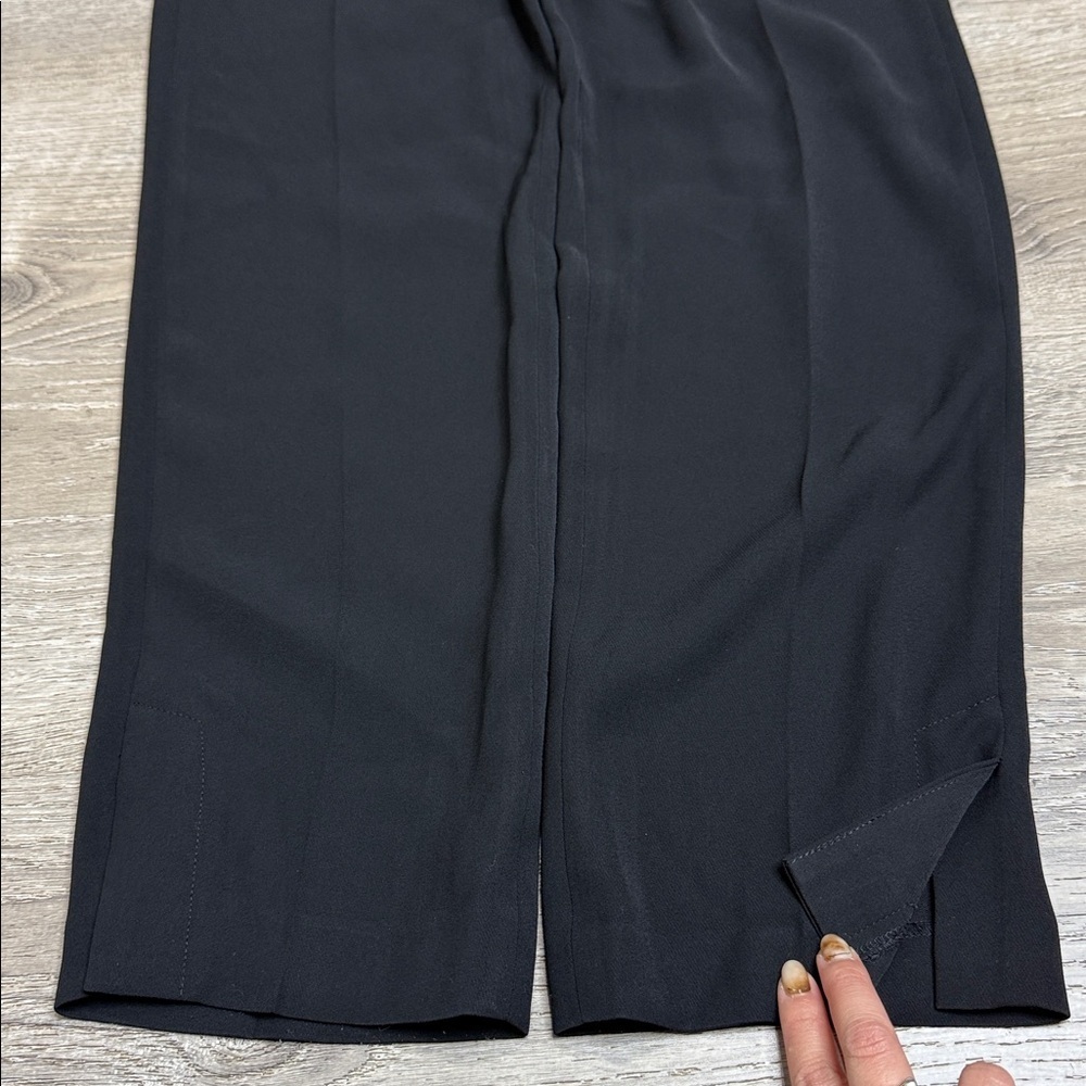 Vince. Women’s Black High Waisted Straight Leg Pull On Pants Sz Small - Picture 4 of 11